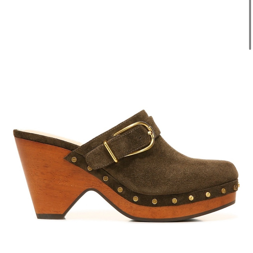 Veronica Beard Hendrix Clog in Olive